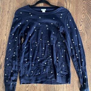 J. Crew Navy Starry Women's Sweater